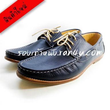 X503 รองเท้า Boatshoes หนังพื้นไม้